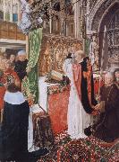 MASTER of Saint Gilles The Mass of Saint Giles oil painting on canvas